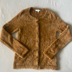 Madewell brown soft fuzzy cardigan